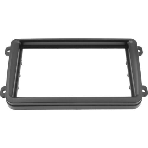 Double Din Car Radio DVD Fascia for 2009 Volkswagen Touran Passat Golf Tiguan T5 Dash Mount Panel Trim Kit Black