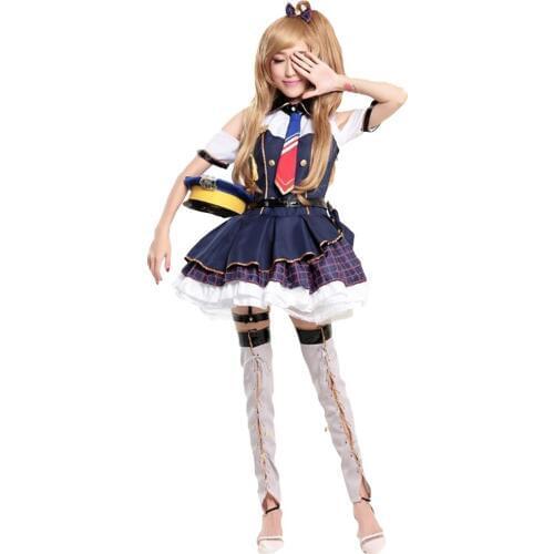 Brdwn LoveLive Womens Occupation Awaken Kotori Minami Police Officer Cosplay Costume Uniform Dress