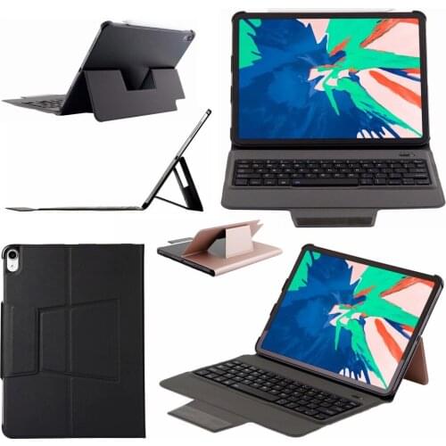 Russian/Hebrew/Spanish Slim Wireless Bluetooth Keyboard Case Stand Leather Smart Funda Cover For Apple iPad Pro 11 2018 Tablet