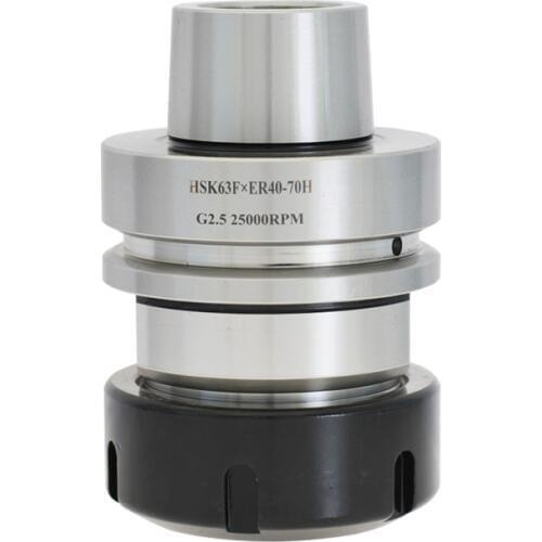 Precision0.002mm HSK 63F ER32 ER40 70L G2.5 RPM/30000 CNC tool holder of high-speed woodworking machine with accuracy of 0.002mm