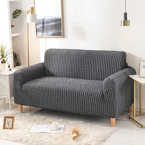 Stripe Elastic Sofa Cover Spandex Modern Polyester Corner Sofa Couch Slipcover Chair Protector Living Room 1/2/3/4 Seater