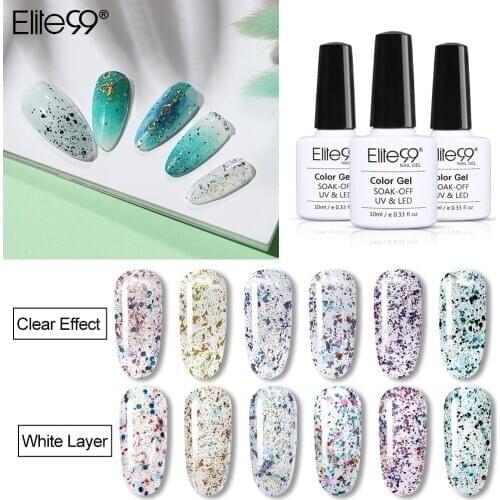 Elite99 10ml Firework Glitter Gel Polish Soak Off Colorful Shimmer Nail Gel Varnish Hybrid Enamel Lacquer Nail Art UV Gel Polish
