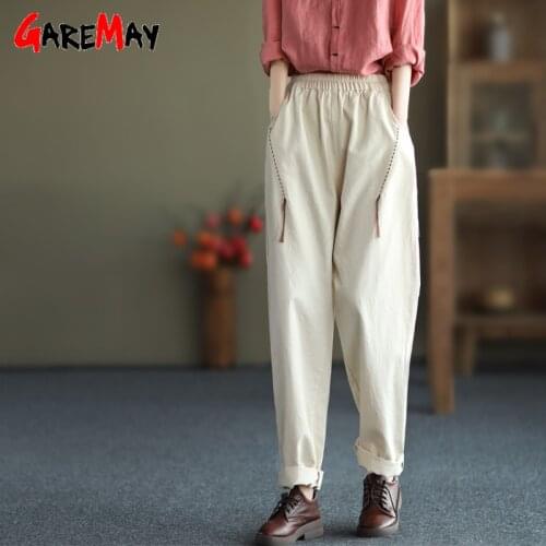 GareMay Women's Trousers Harem Pants