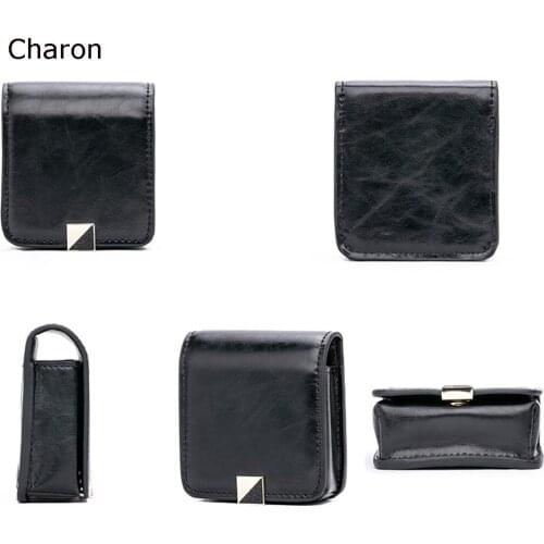 Makeup Lipstick Bag With Mirror ,portable Waterproof Leather Mini Cosmetic Pouch For Women Ladies Girls Daily Storage Organizer