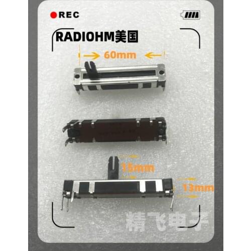Original new 100% audio straight sliding potentiometer 60MM 4K7A shaft length 15MM (SWITCH)