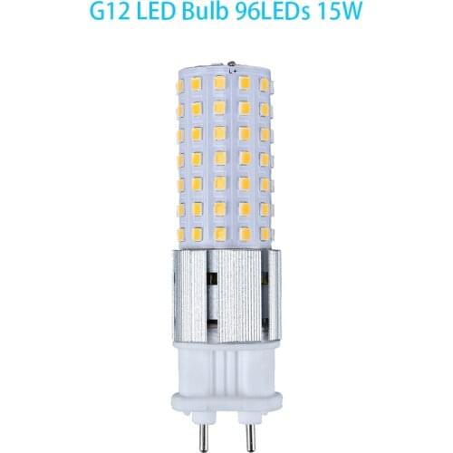 G12 LED Bulb 15W 96LEDs Super Bright Ceramics Corn Light AC85-265V 2835SMD Energy Saving LED Lamp Replace 150W Halogen Lights