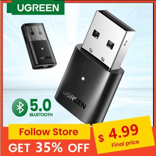 Ugreen USB Bluetooth Dongle Adapter 4.0 for PC Computer Speaker Wireless Mouse Bluetooth Music Audio Receiver Transmitter aptx