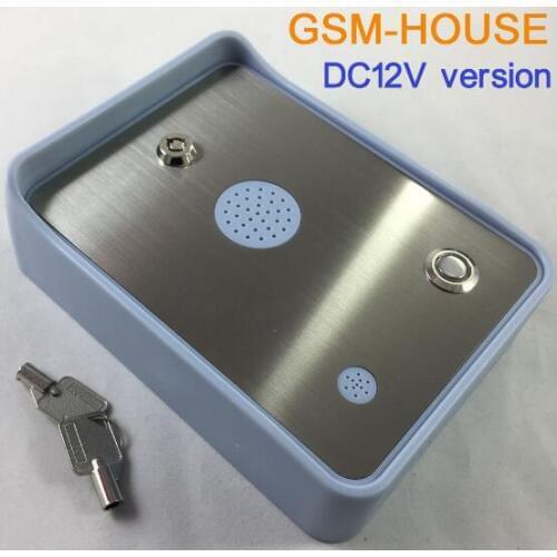 3G/GSM Version GSM-HOUSE Black color Wireless gsm audio with alarm and wireless gsm gates access system