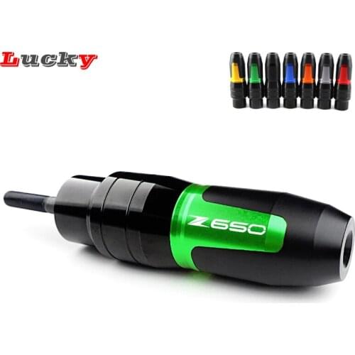 For Kawasaki Z 650 Z650 High Quality Motorcycle CNC Aluminum Frame Exhaust Sliders Crash Protector Pads Crash silder with logo