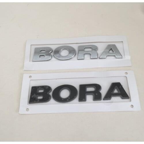 1pcs ABS BORA car Letter Rear trunk Decals Emblem badge sticker Decal Car styling