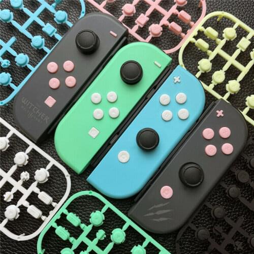 16Pcs/set DIY ABXY Right Left SL SR Direction Key Buttons Replacement Skin Set For Nintendo Switch Joy-Con