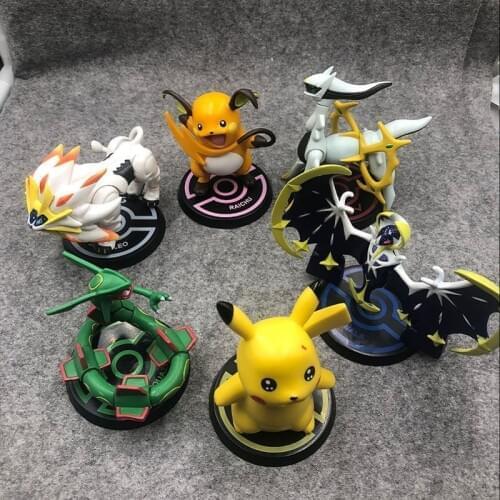 6pcs/set Takara Tomy Figuras Pokemon Model Toys For Children 8cm Original Pokemon Figures Action Toys Cartoon Doll Model