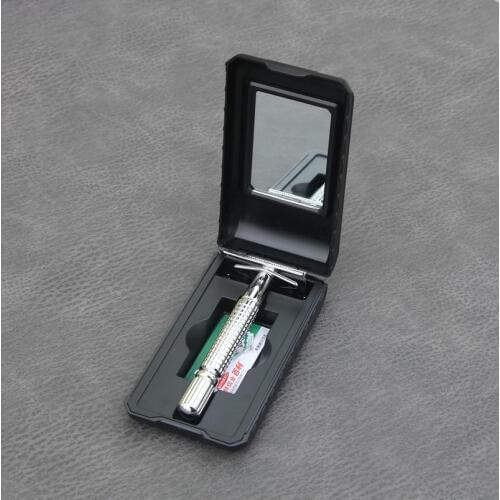 BAILI Safety Razor Chrome Alloy Top quality with Packing Sliver Unscrew The Two-sided turret Manual Shaving razor +1 Blades