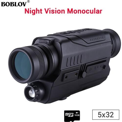 Boblov PJ2 Infrared Hunting Night Vision Monocular HD Powerful Telescope Military Digital night-vision Camera long range in Dark