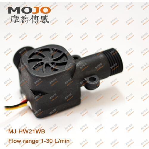 Flow Sensor MJ-HW21WB Plastic Black Hall Level Sensor 1/2''Diameter Meter(10pcs/lot)
