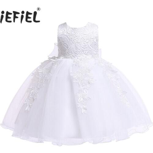 Baby Dress for Girl Childrens Birthday Baptism Dresses Lace Flower Princess Christmas Dress Costume for Wedding Party Pageant