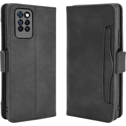 For Infinix Note 10 Pro NFC Retro Flip Case Infinix Note 10 Leather Case Removable Card Slot Cover for Infinix Note 10Pro Fundas