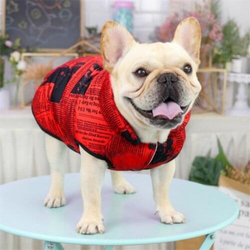 French Bulldog Clothes Winter Pug Clothing Poodle Schnauzer Dog Vest Coat Jacket Dropshipping Pet Outfit Frenchies Dog Costumes