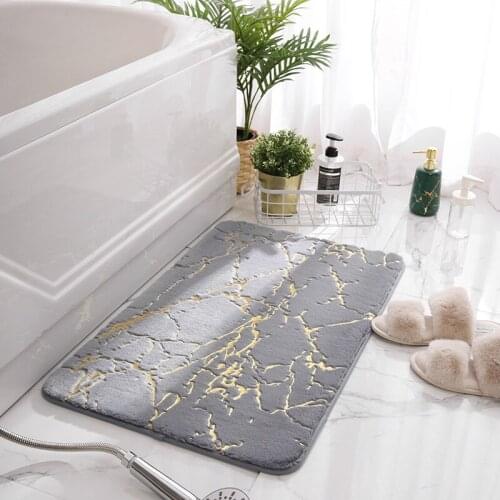Faux Fur Rabbit Bath Mat Absorbent Shower Bathroom Carpets Soft Tolite Floor Rug WC Mat Home Decor Non-Slip Mat