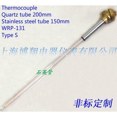 Corrosion resistant thermocouple type S thermocouple thermocouple quartz tube type WRP-131, L=350mm