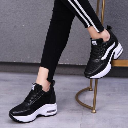 2021 New Sneakers Women Shoes Mesh Breathable Height Anti-Slip Woman Sneaker Outdoor Trainer Female Zapatos De Mujer Sport Shoe