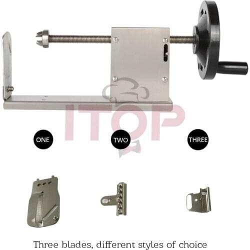 Industrial potato curly fry cutter potato tower machine/electric spiral carrot tornado cutter/spiral potato slicer