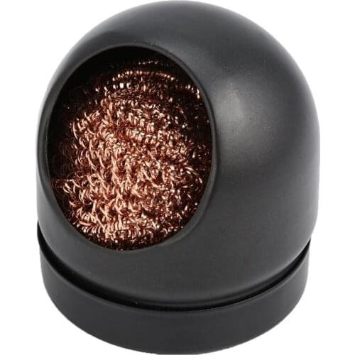 Metal Wire With Stand Set Welding Desoldering Soldering Solder Iron Tip Dross Cleaner Cleaning Steel Ball Mesh Filter Tin Remove