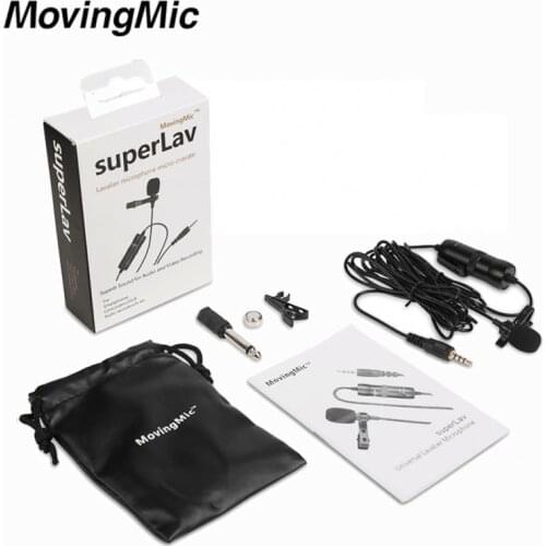 Movingmic SL1/SL2 Stable Quality High-Quality Condenser Wireless lavalier Lapel Clip Mics microphone For Iphone Smartphone
