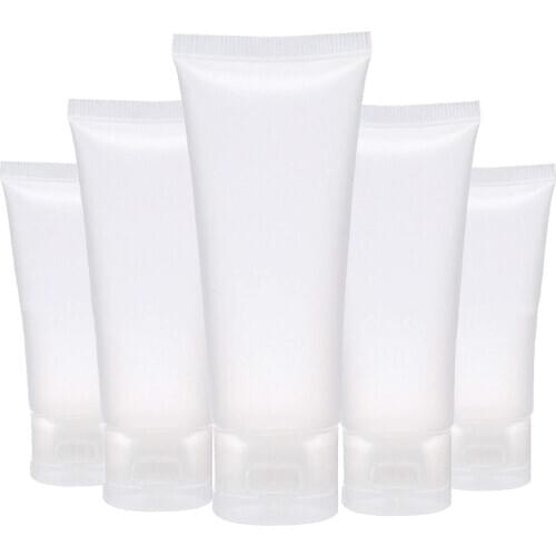 50pcs/lot Clear Plastic Soft Tubes 30ml 50ml 100ml Empty Cosmetic Cream Emulsion Lotion Packaging Containers