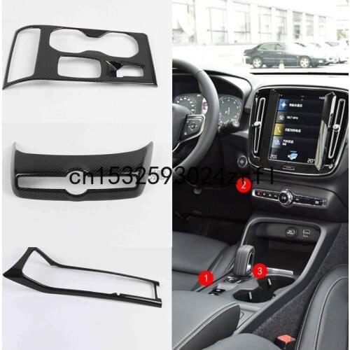 For Volvo XC40 2019-20 Glass Switch Air Outlet Instrument Panel Interior Modification Center Control Gear Panel