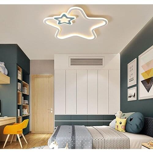 Childrens room lamp Nordic ultra-thin led ceiling lamp modern minimalist household room bedroom lamp