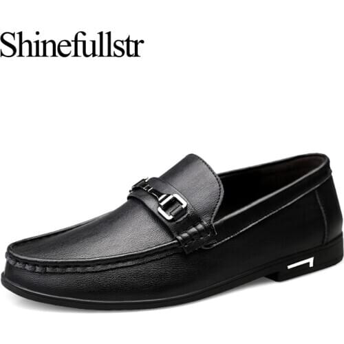 Luxury Shoes Men Loafers Leather Genuine Spring Autumn Zapatos De Hombre Mocasines Cuero Casual Slip On Lofer Hot Sale