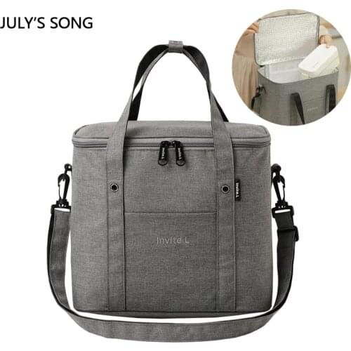 Large Capacity Portable Lunch Bag Thermal Tote Insulated Pouch Cooler Handbag Bento Dinner Container School Food Storage Bags