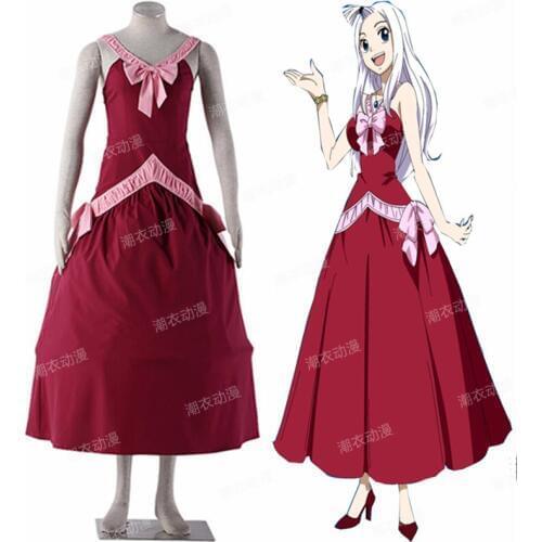 High Quality Fairy Tail Mirajane Cosplay Costume Jenny customize