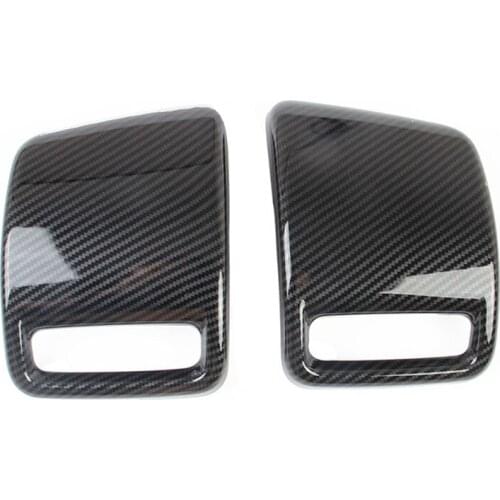 2Pcs/Set Auto ABS Carbon Fiber Rear Tail Light Brake Lamp Cover Trim for Dodge Ram 1500 2019 2020 2021 Car Styling