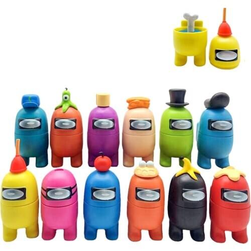 12PCS Cute Game Figures disassembled Cartoon Doll toys Building Blocks Puzzle Assembly house office decor for Children Adults