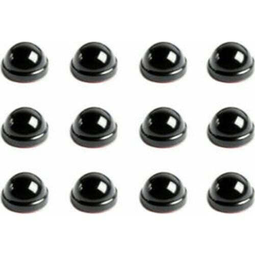 12pcs Screw Protection Cover ABS Black Decor For Jeep Wrangler JK 07-17
