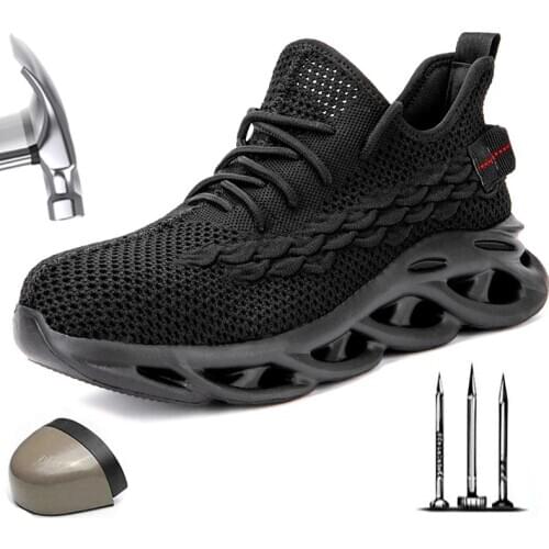 2020 New Mens Anti Smashing And Anti Piercing Safety Shoes Outdoor Light And Breathable Work Shoes Safety Boots