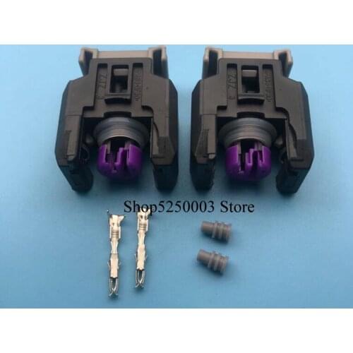 5 pcs/lot 2Pin Auto fuel spray nozzle/oil atomizer plug with cable,Car common rail injector plug connector