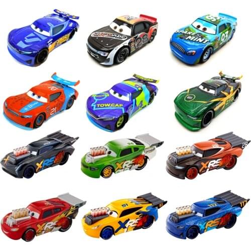 Disney Pixar Cars 3 Diecast XRS New# Racer Jackson Strom Cruz Ramirez Lightning Mcqueen 1:55 Loose Car Hot Sale Collection