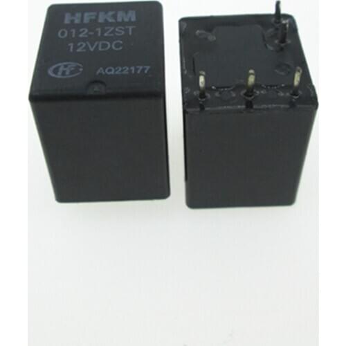 Car auto 12V relay HFKM-012-1ZST HFKM-012-1ZST HFKM 012-1ZST 012-1ZST-12VDC HFKM0121ZST 0121ZST 12VDC DC12V 12V 5pin