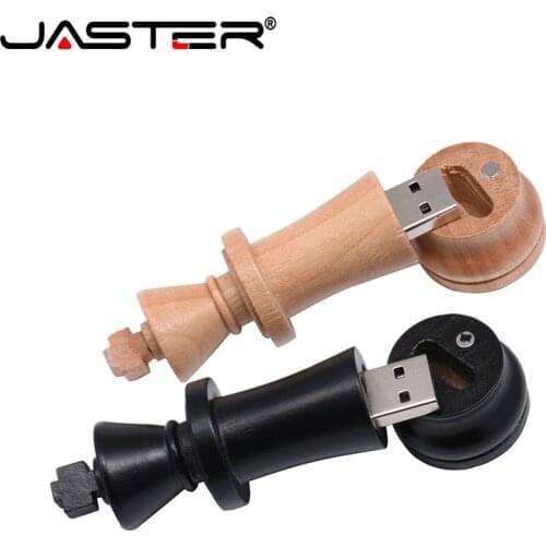 JASTER Wooden Chess USB Flash Drive USB 2.0 4GB 8GB 16GB 32GB USB 2.0 flash stick Memory flash drive pen drive