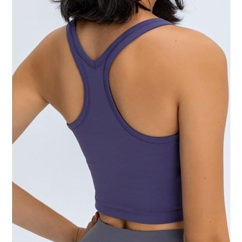 Breathable Sports Bras Women Push Up Solid Yoga Tops Bra Solid Color And Sexy Sports Wear Outdoor Exercise Clothes Removable Pad