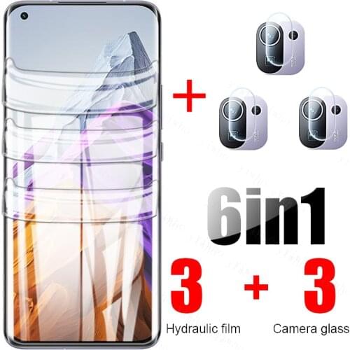 Hydrogel Film+Camera Lens Film For Xiaomi Redmi Note10 Pro Screen Protector No Glass Curved Protective Film Mi 11 lite Pro Ultra