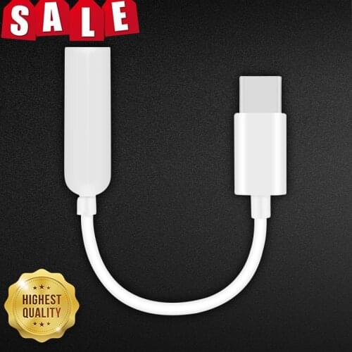Type C 3.5 Jack Earphone Cable USB C To 3.5mm AUX Headphones Adapter For SAMSUNG Galaxy Note 10 Plus 10+ A90 A80 A60 A8S