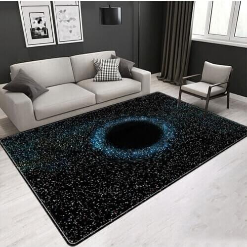 Planet Galaxy Space 3D Printing Carpets for Living Room Bedroom Area Rugs Kitchen Anti-slip Floor Mats Fashion Home Decor Carpet