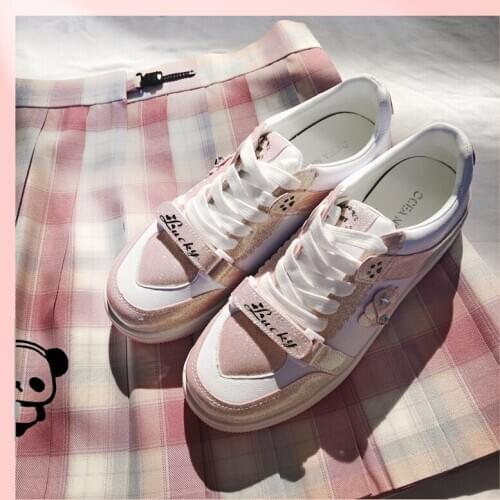 Jk Lolita Sneaker Women Cute Round Head Lolita Shoes College Student Casual Street Running Japanese Shoes Women Sports Sneakers