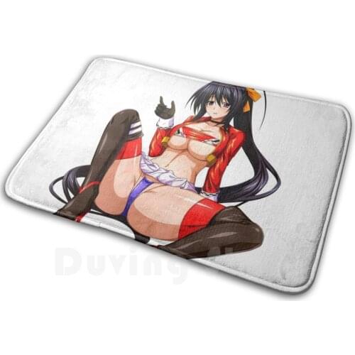 Lewd Girl Himejima Akeno | High School Dxd Carpet Mat Rug Cushion High School Dxd Hentai High School Dxd Ecchi High School