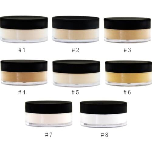 8 Colors Set Makeup Loose Powder Private Label Cosmetics Face Powder Makeup Oil Control Natural Factors No Logo Custom Logo