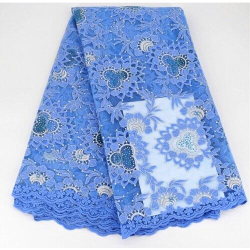 2020 Latest French Nigerian Embroidery Laces Fabric High Quality Tulle African Laces Fabric Wedding African French Tulle Lace